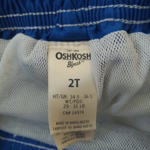 4/$20 Toddler boy OshKosh checkered swim trunks 2T - Picture 14 of 15